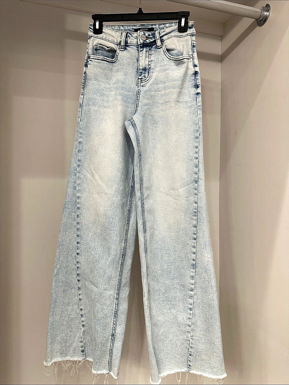Oneso Wide Leg Jeans in Blue Waist 25